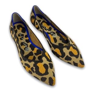 Rothys Cheetah Leopard Big Cat Pointed Flats